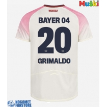 Bayer Leverkusen Alejandro Grimaldo #20 Gostujuci Dres 2025-26 Kratak Rukav